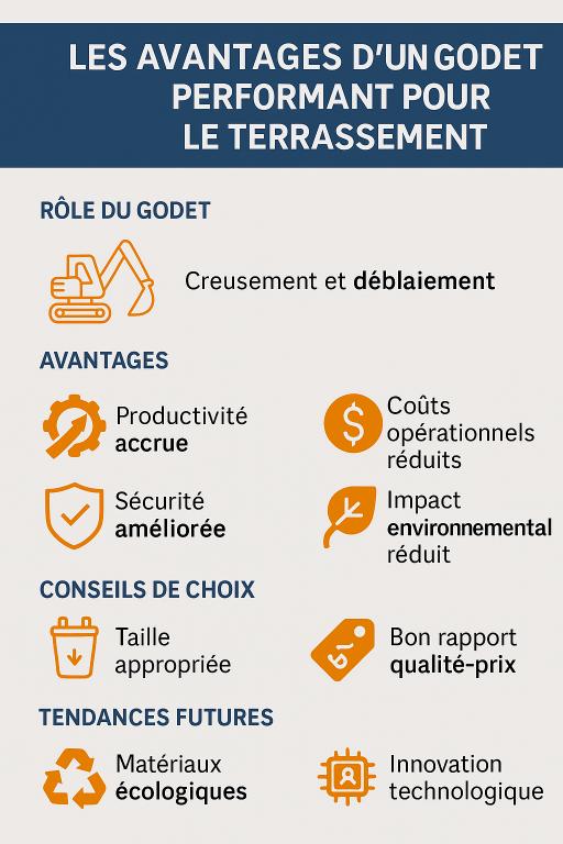 avantage godet terrassement